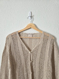 Vintage Crochet Knit Sweater (M)