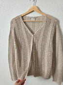 Vintage Crochet Knit Sweater (M)