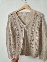 Vintage Crochet Knit Sweater (M)