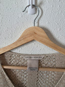 Vintage Crochet Knit Sweater (M)