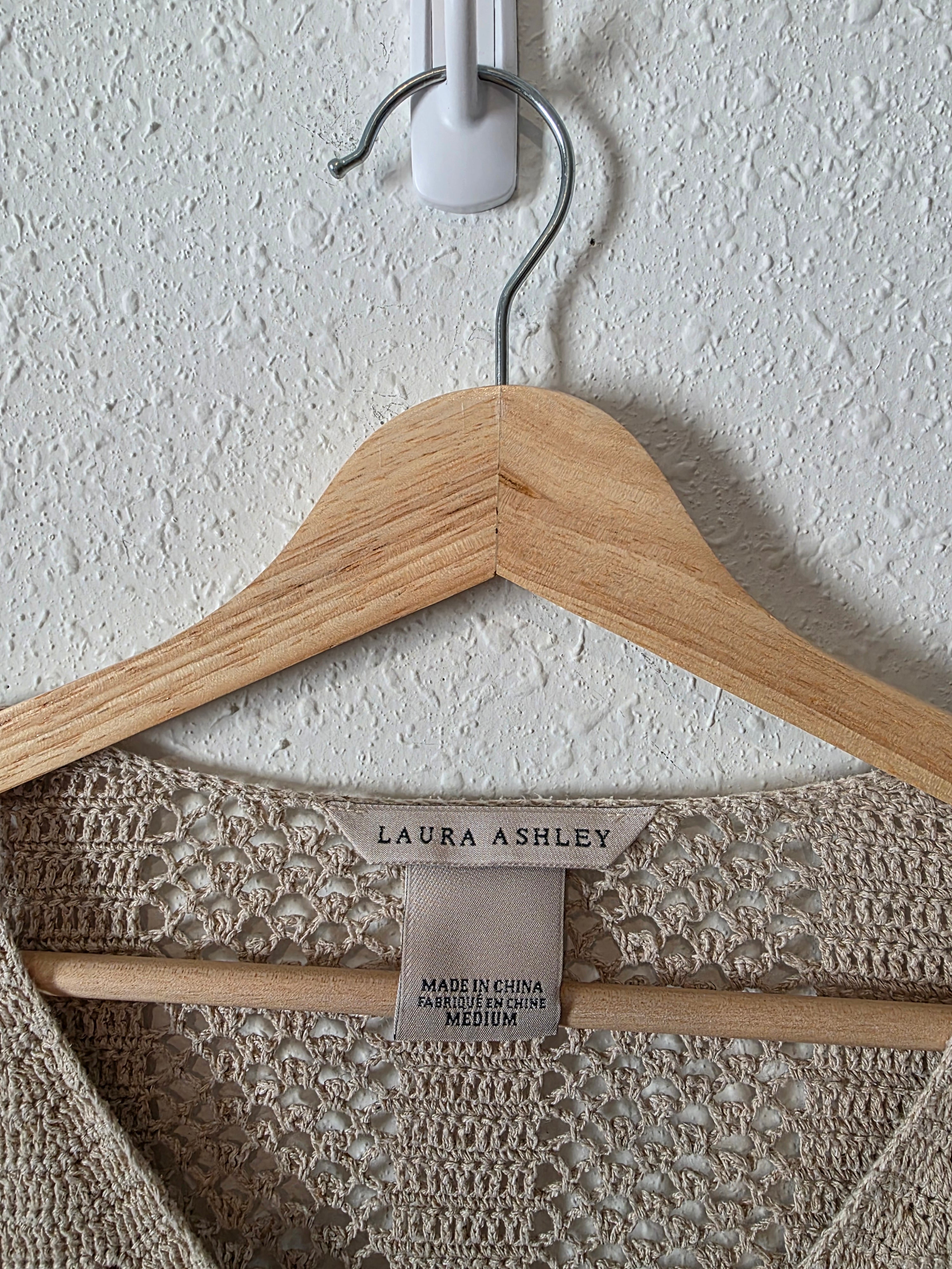 Vintage Crochet Knit Sweater (M)