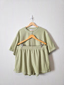 NEW Petal & Pup Matcha Knit Short Set (XL)