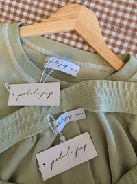 NEW Petal & Pup Matcha Knit Short Set (XL)