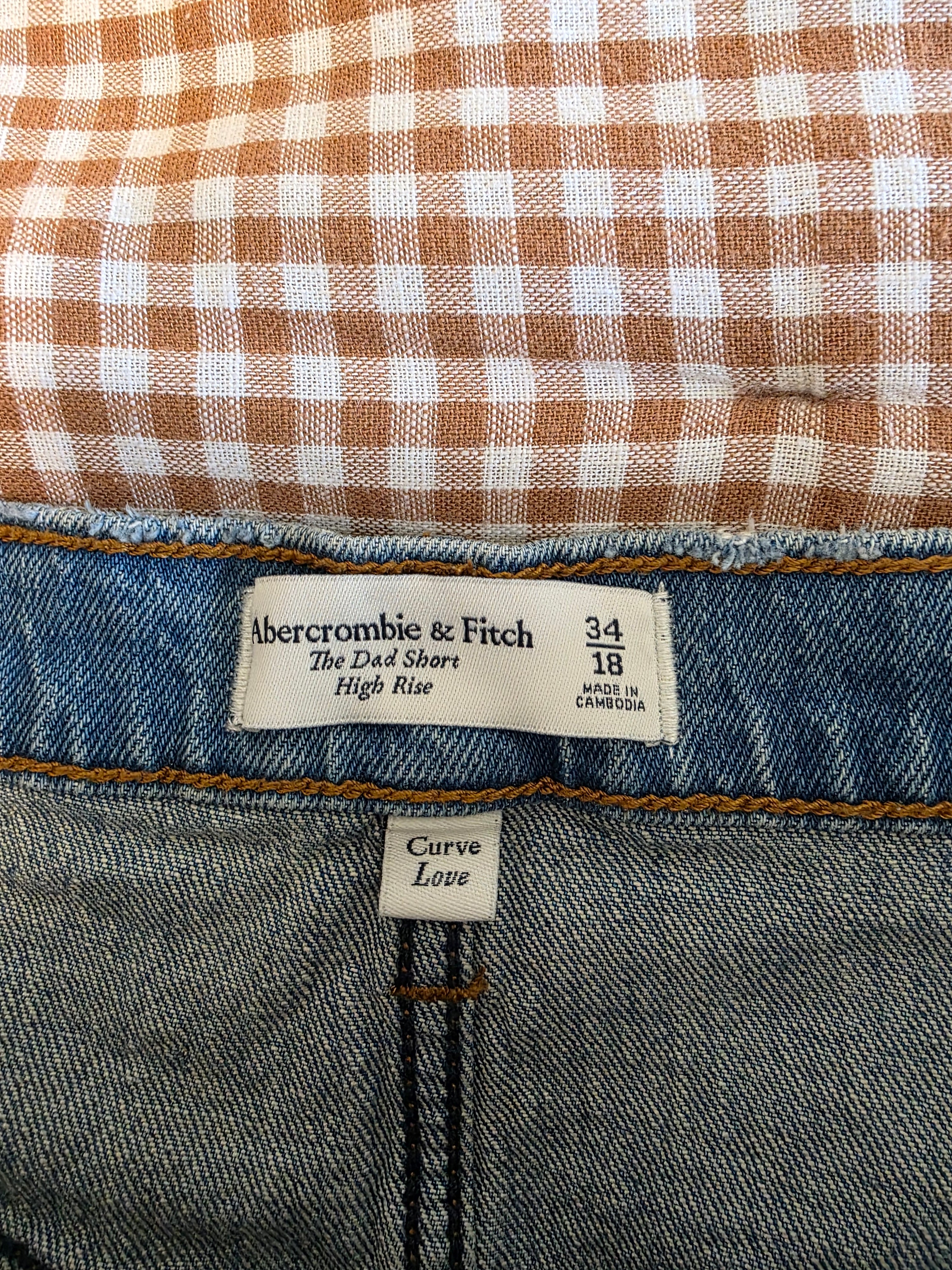NEW Abercrombie The Dad Shorts (34/18)