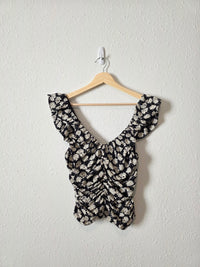NEW Gap Floral Smocked Top (XS)