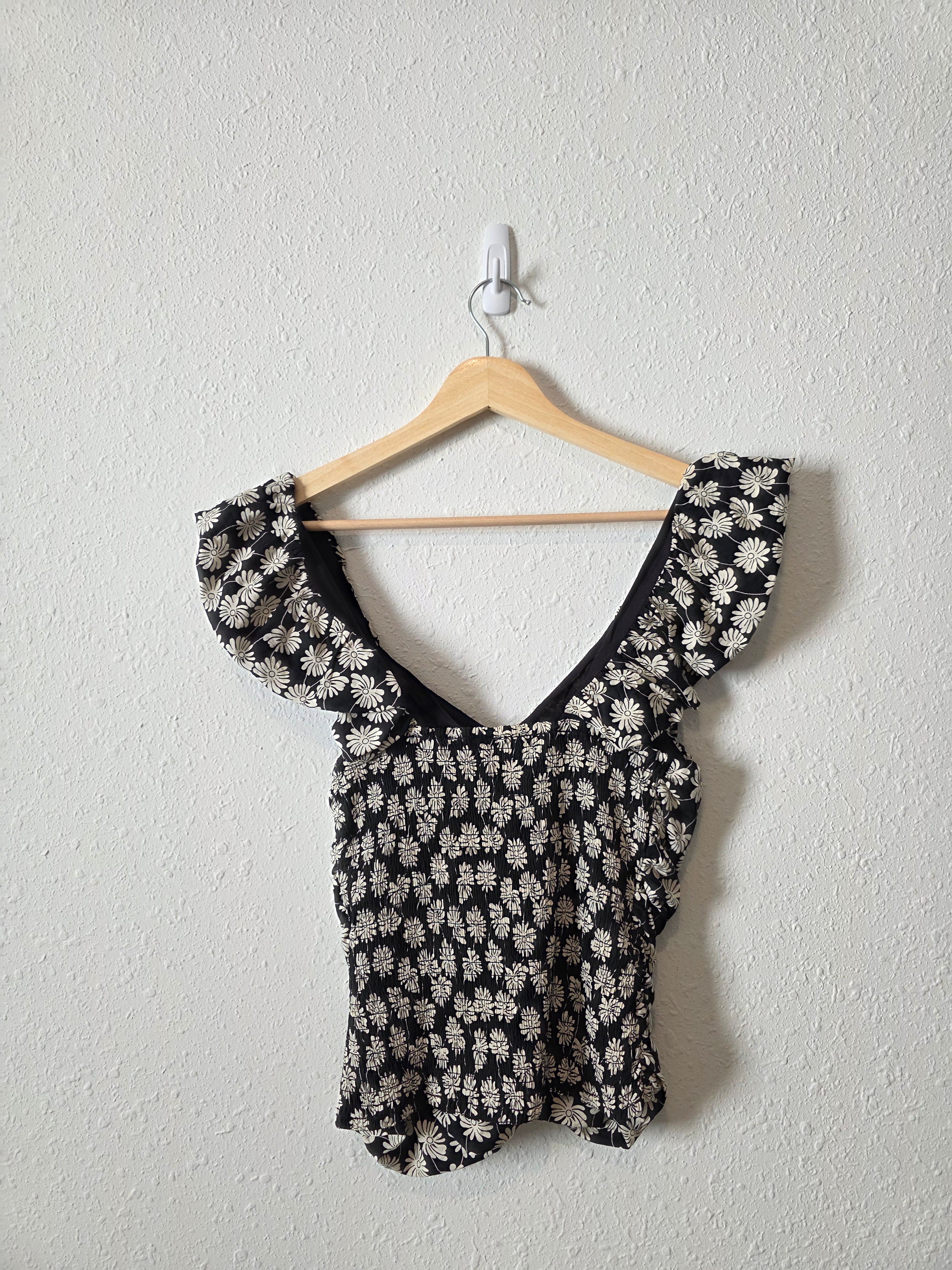NEW Gap Floral Smocked Top (XS)