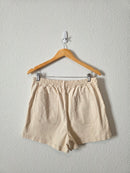 Madewell Ecru Relaxed Shorts (M)