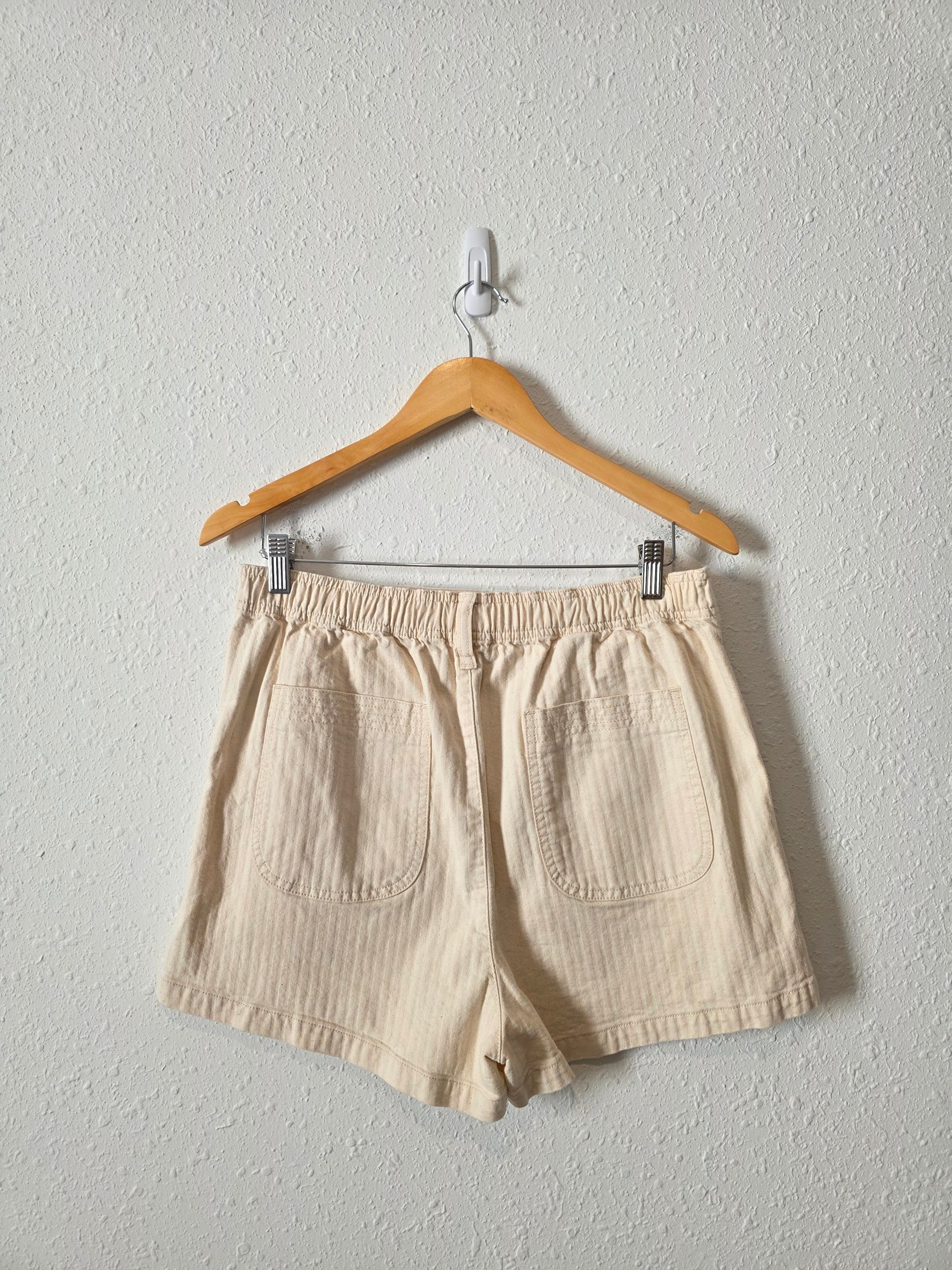 Madewell Ecru Relaxed Shorts (M)