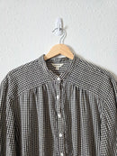 Gingham Puff Sleeve Top (L)