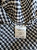 Gingham Puff Sleeve Top (L)