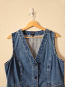 Gap Button Front Denim Vest (LP)