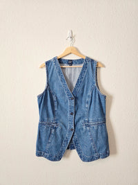 Gap Button Front Denim Vest (LP)