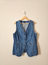 Gap Button Front Denim Vest (LP)