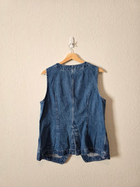Gap Button Front Denim Vest (LP)