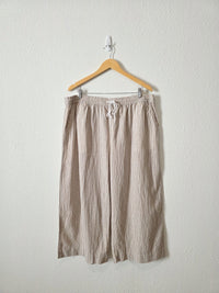 NEW Linen Cotton Wide Leg Pants (XXL)