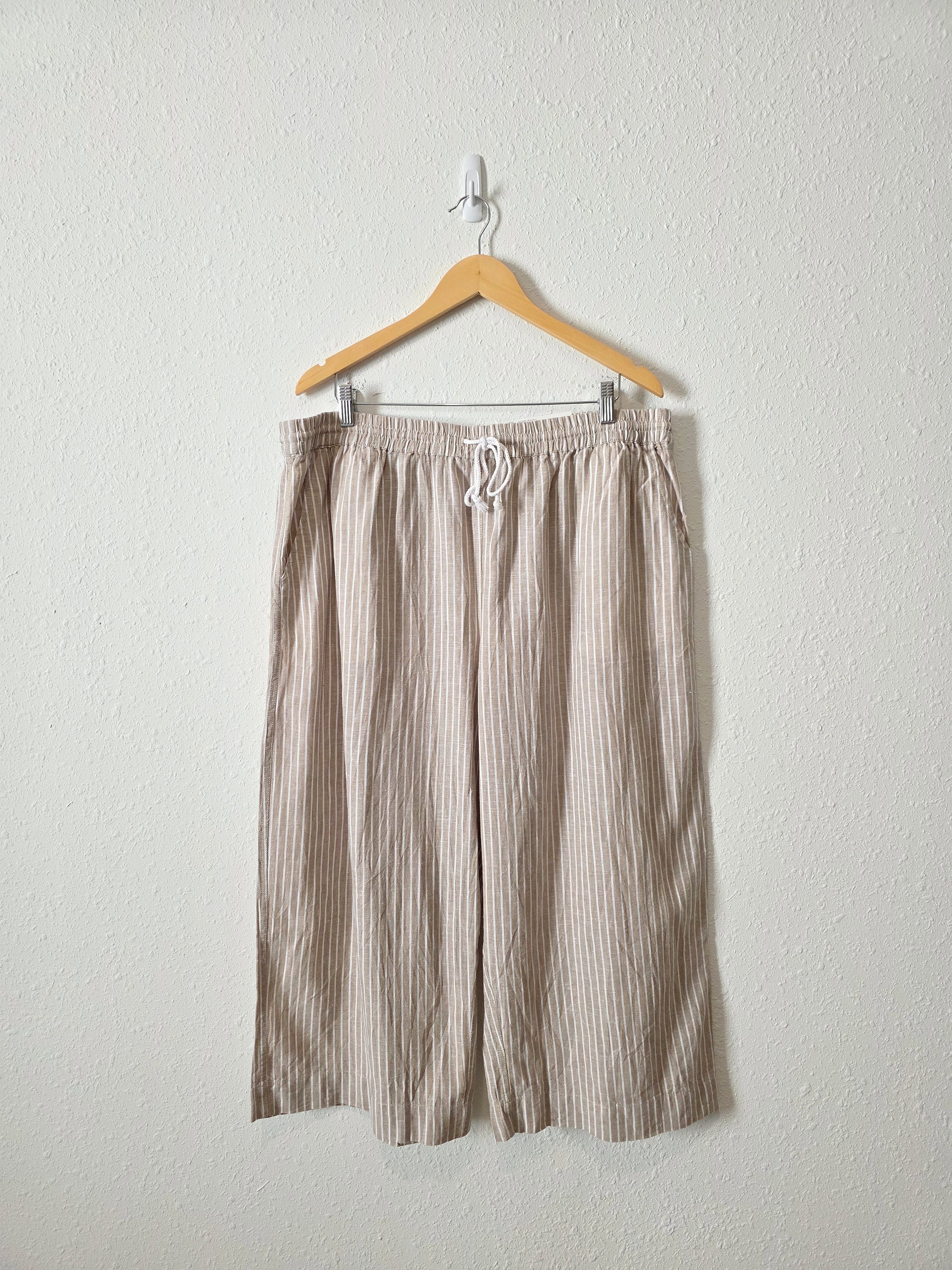 NEW Linen Cotton Wide Leg Pants (XXL)