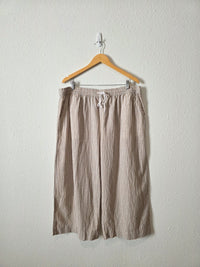 NEW Linen Cotton Wide Leg Pants (XXL)