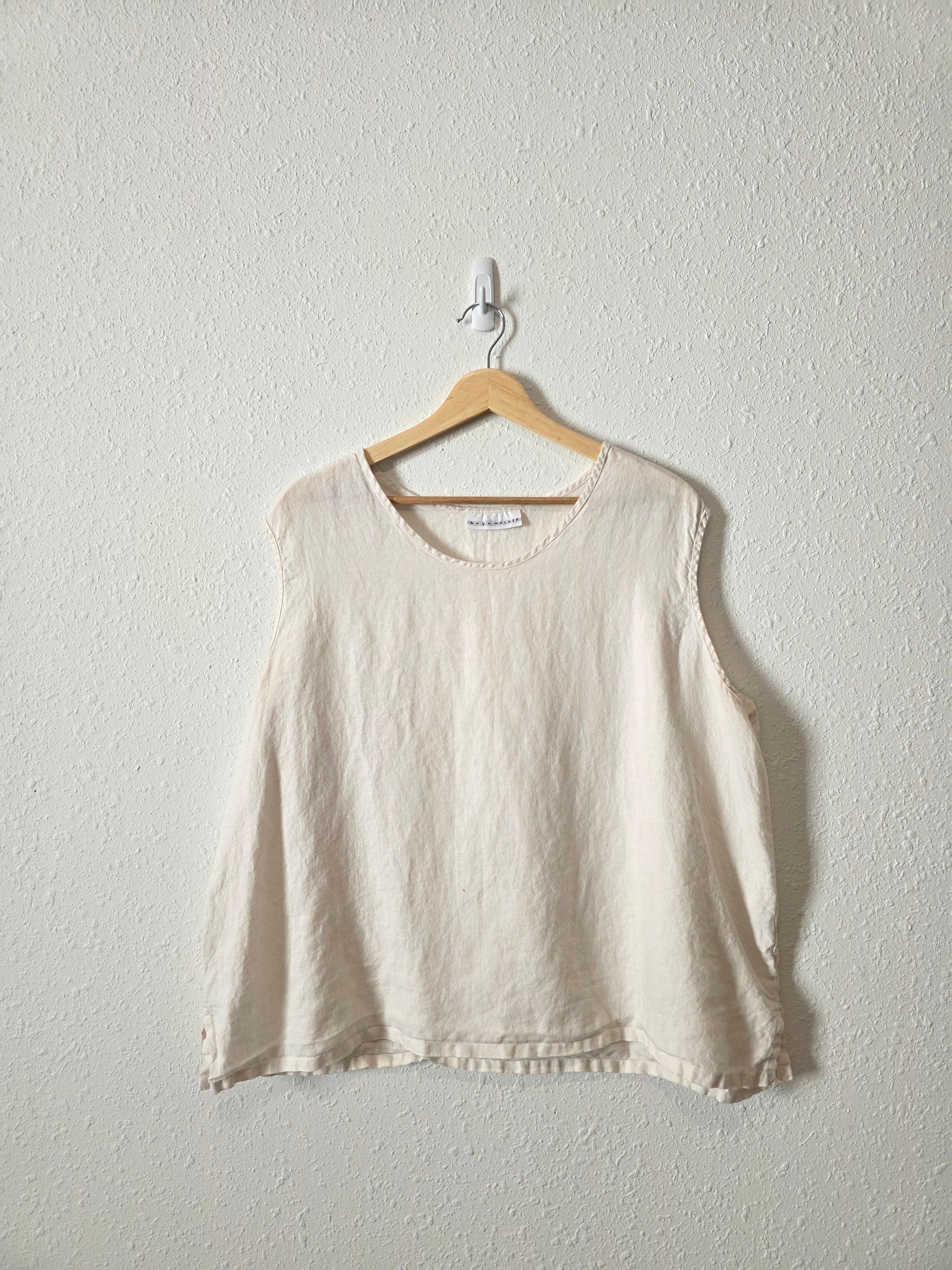 Bryn Walker Boxy Linen Tank (XL)