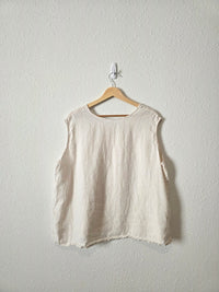 Bryn Walker Boxy Linen Tank (XL)