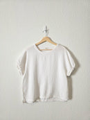 Dylan Cotton Gauze Boxy Tee (S)
