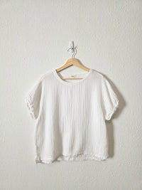 Dylan Cotton Gauze Boxy Tee (S)