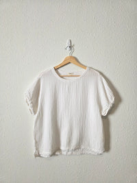 Dylan Cotton Gauze Boxy Tee (S)
