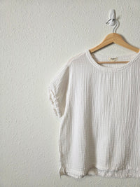 Dylan Cotton Gauze Boxy Tee (S)