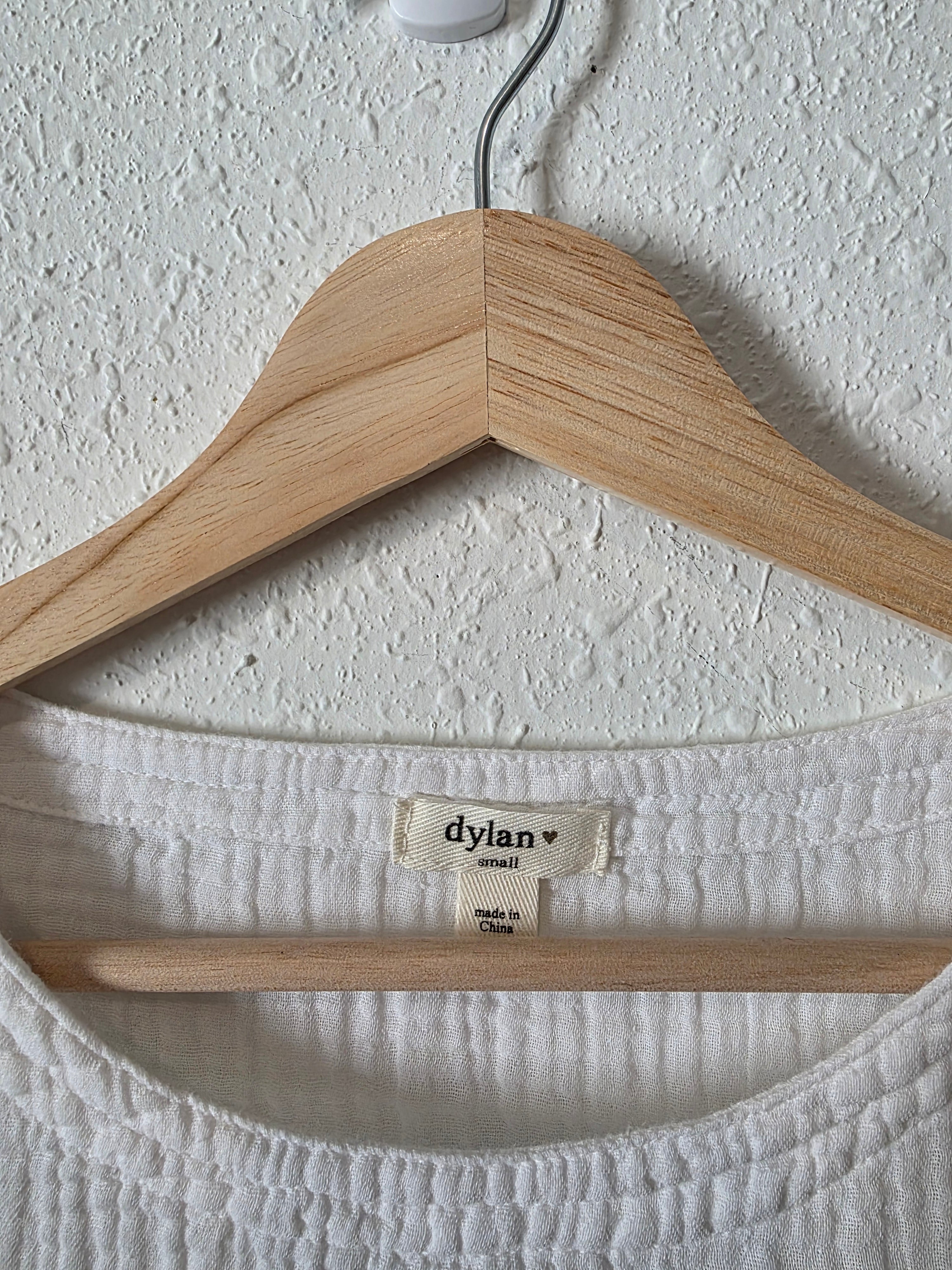 Dylan Cotton Gauze Boxy Tee (S)