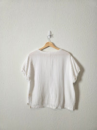 Dylan Cotton Gauze Boxy Tee (S)