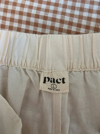 Pact Cotton Linen Relaxed Shorts (L)