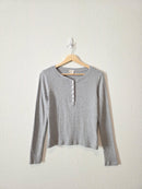 Marea Pointelle Henley Top (S)