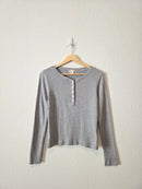 Marea Pointelle Henley Top (S)