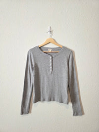 Marea Pointelle Henley Top (S)
