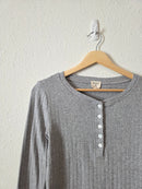 Marea Pointelle Henley Top (S)