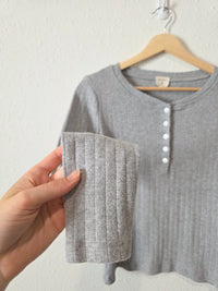 Marea Pointelle Henley Top (S)