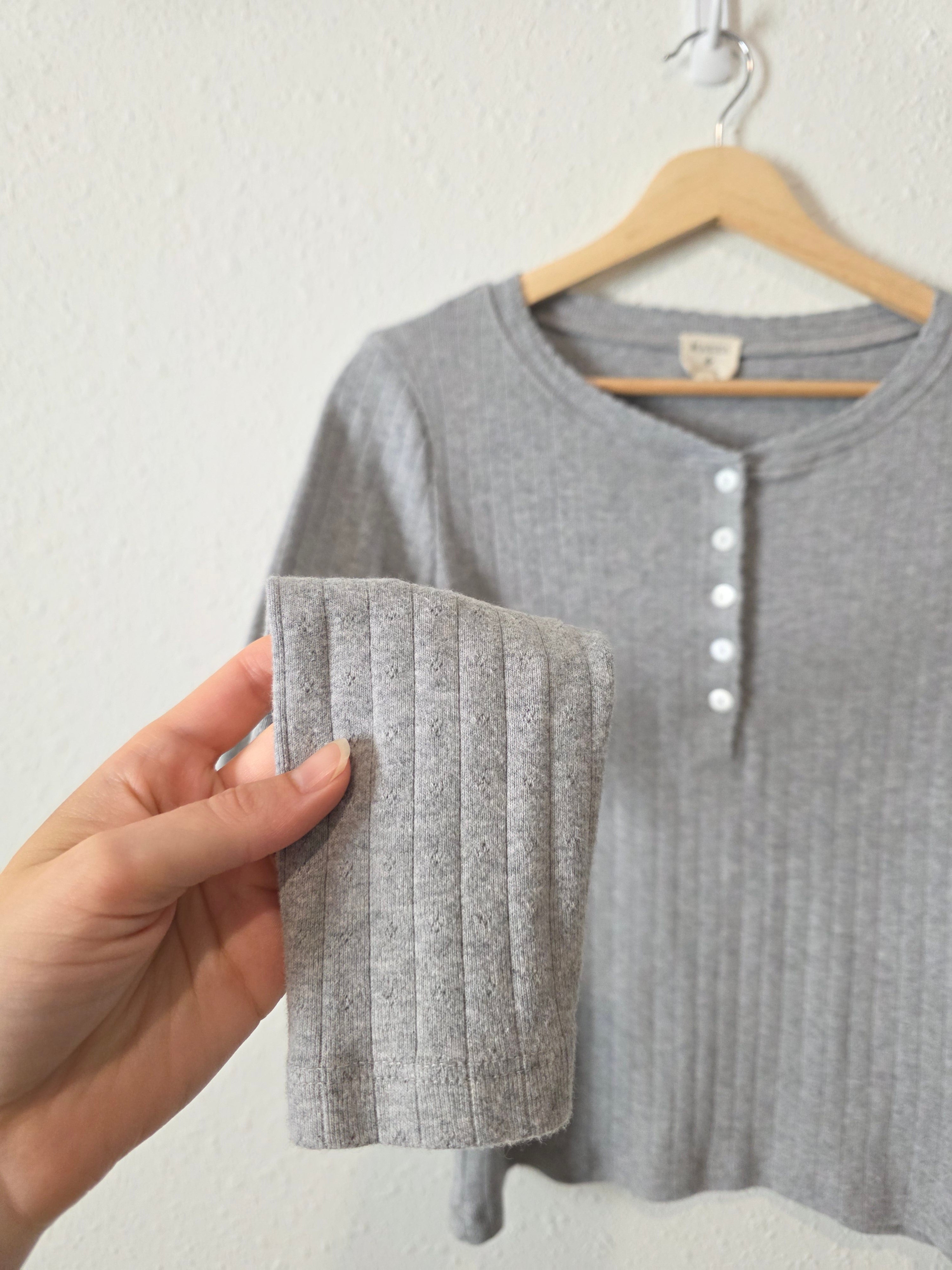 Marea Pointelle Henley Top (S)