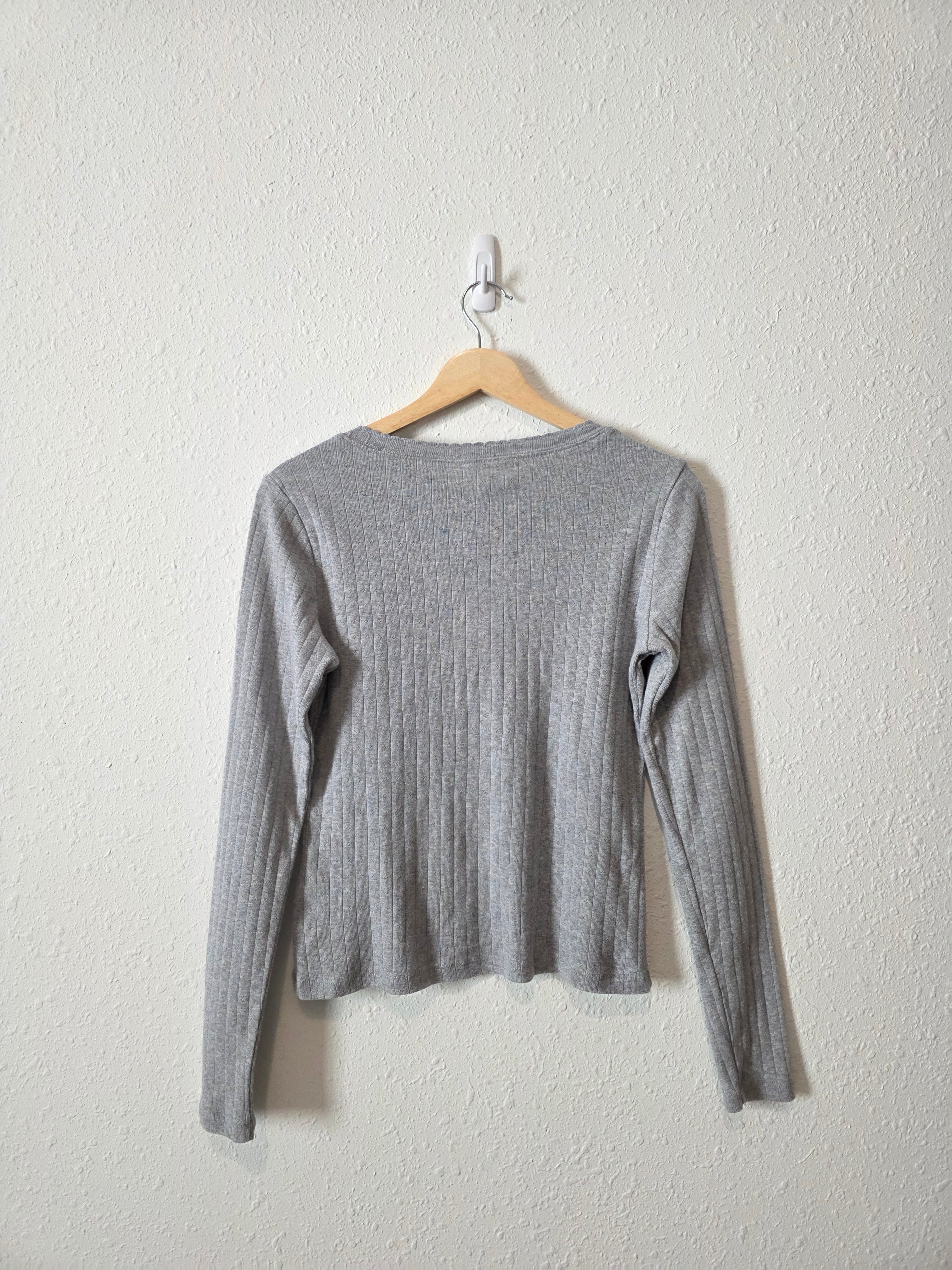Marea Pointelle Henley Top (S)