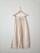 Cotton Gauze Wide Leg Pants (S)