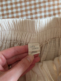Cotton Gauze Wide Leg Pants (S)