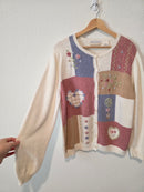 Vintage Embroidered Cardigan Sweater (1X)
