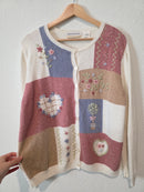 Vintage Embroidered Cardigan Sweater (1X)