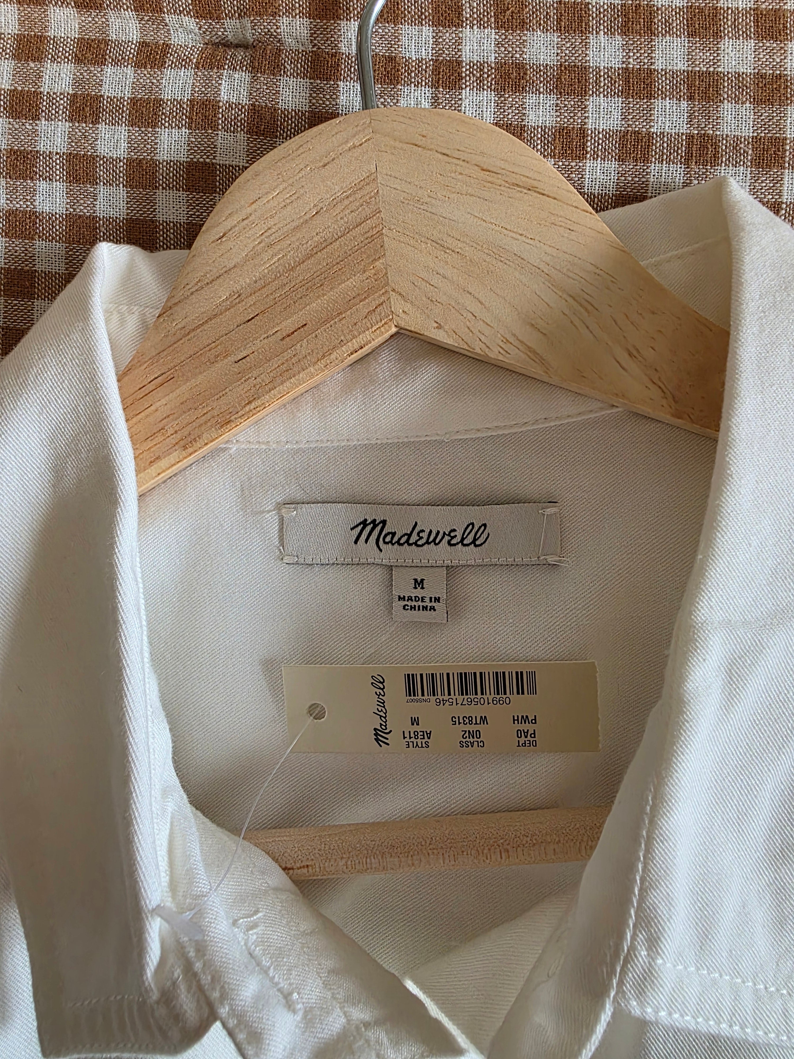 NEW Madewell Cotton Blend Button Up (M)