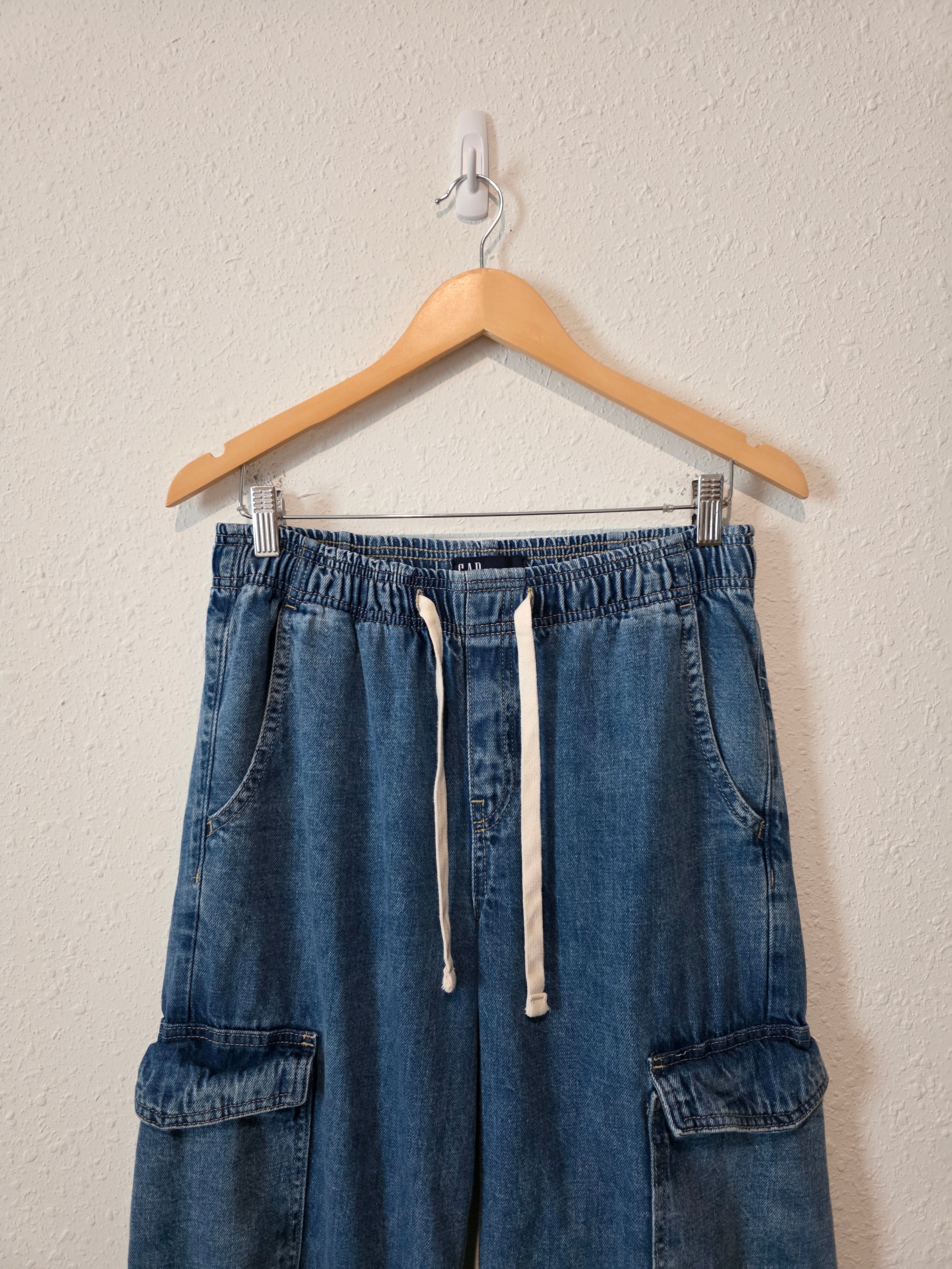 Gap Wide Leg Cargo Jeans (S)