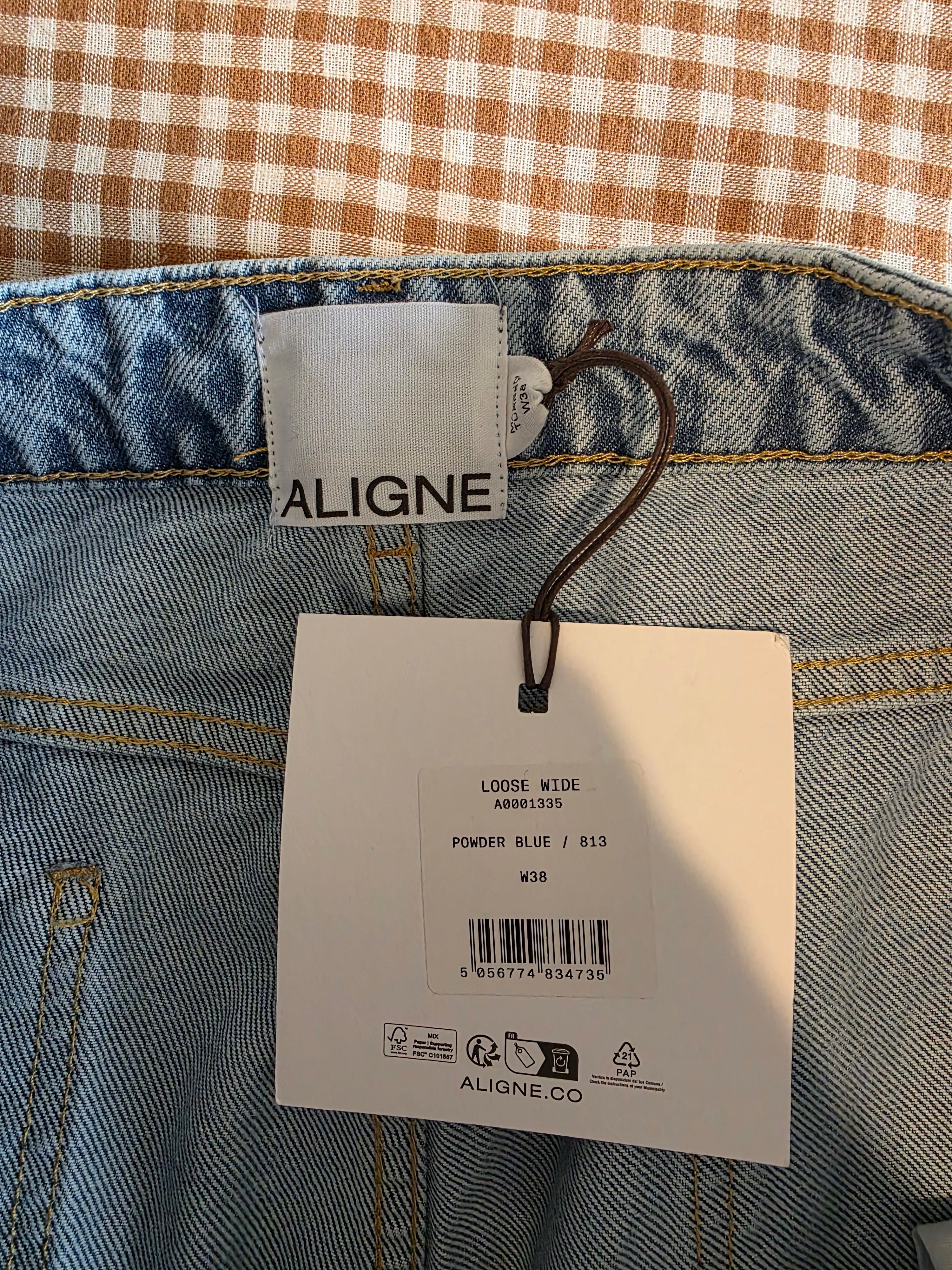 NEW Aligne Loose Wide Jeans (38W)