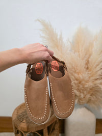 Hey Dude Tan Platform Clogs (10)