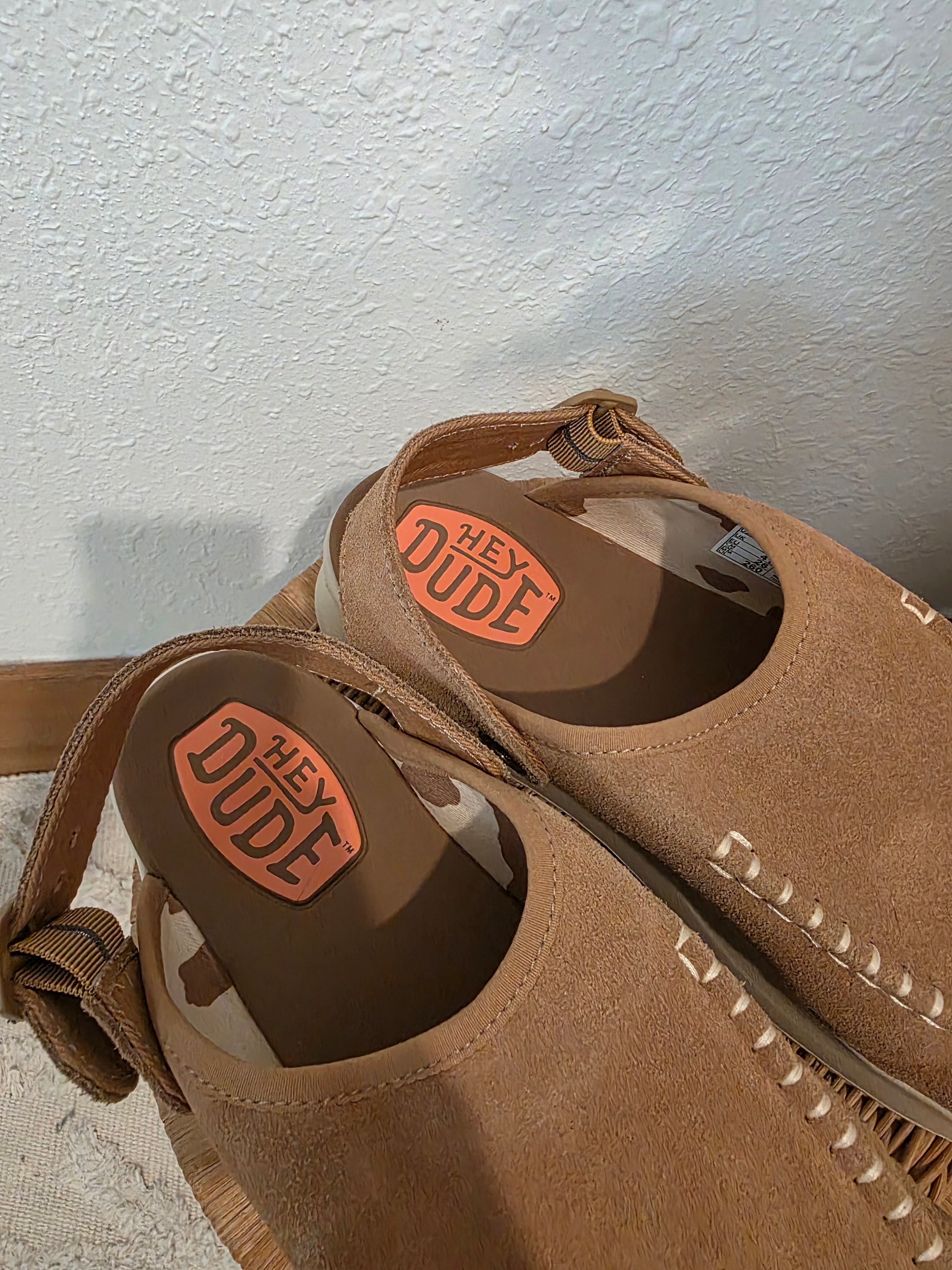 Hey Dude Tan Platform Clogs (10)