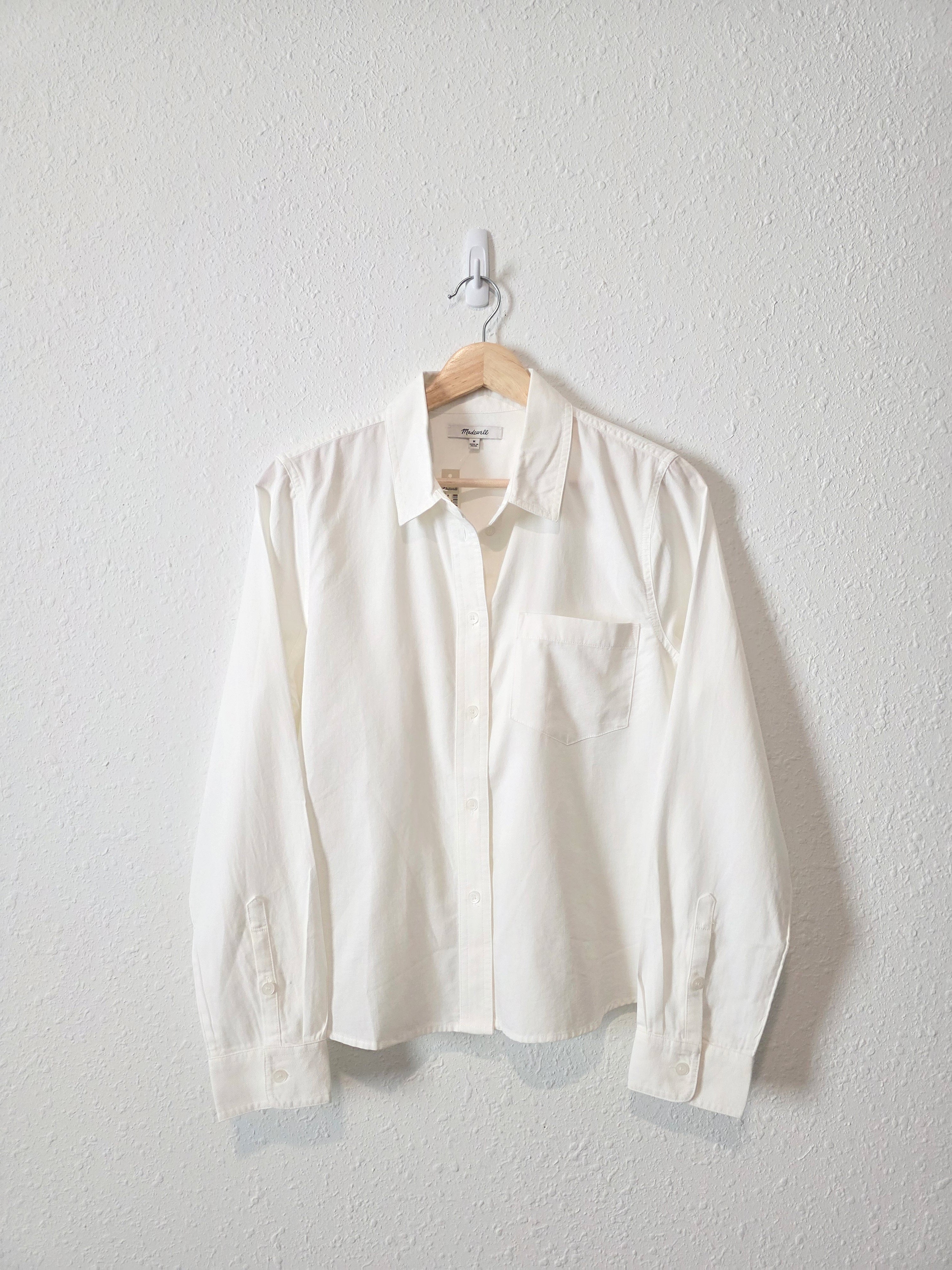 NEW Madewell Cotton Blend Button Up (M)