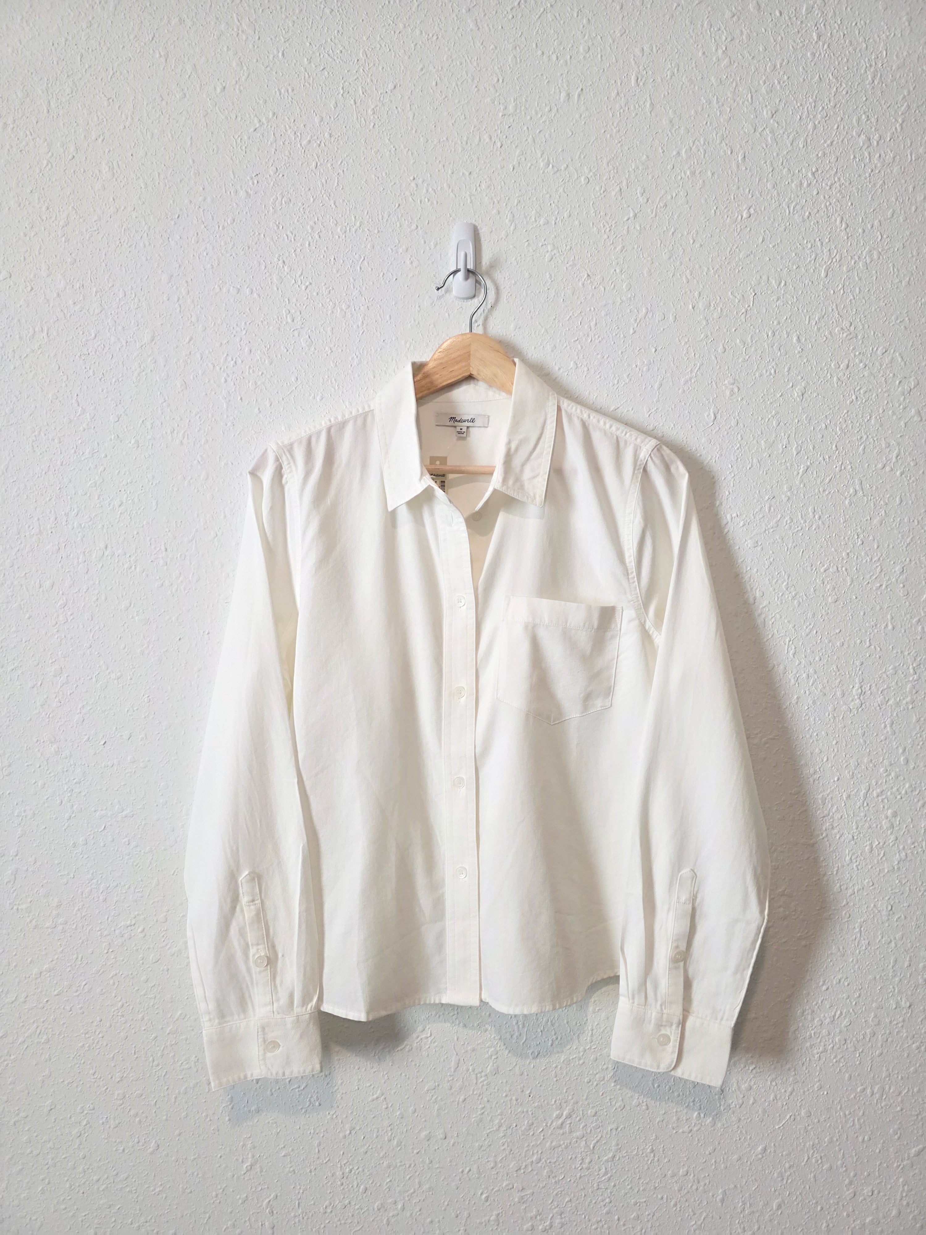 NEW Madewell Cotton Blend Button Up (M)