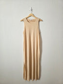 Lunya Neutral Linen Maxi Dress (XS)