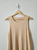 Lunya Neutral Linen Maxi Dress (XS)